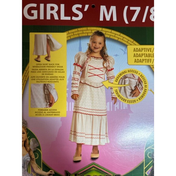 Nessa Rose Adaptive Wicked Movie Witch Fancy Dress Up Halloween Child Costume M - Picture 3 of 5